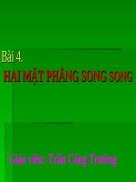 Hai mặt phẳng song song 2 tiết