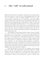 The ‘‘self’’ of self-control