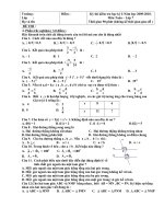 Đề thi H/kỳ I - Huyện Tiên Phước 09-10