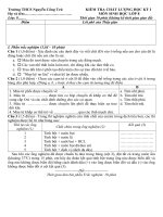 Đề thi HKI Sinh 8