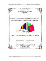 Nghiên cứu khả năng hấp phụ Cu2+, Zn2+ của sợi xơ dừa biến tính bằng axit acrylic
