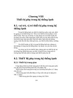 Chương VIII - Thiết bị phụ trong hệ thống lạnh (1)