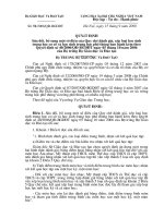 Gián án Quy chế 51 - đánh giá, xếp loại học sinh THCS và học sinh THPT