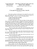 Bài soạn Hướng dẫn nghĩ Tiết nguyên đán 2011