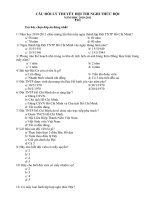 CÂU HỎI NGHI THỨC ĐỘI 2010-2011