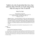 Nghiên cứu một số giải pháp khoa học công  nghệ thu nhận, biến đổi và truyền năng lượng  Mặt trời sang tia Viba về mặt đất
