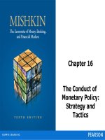 The Conduct of  Monetary Policy: Strategy and Tactics