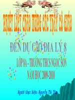 Tiết 11 - Địa lý 8