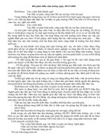 Bài soạn Bài phát biểu cảm tưởng ngày 20-11