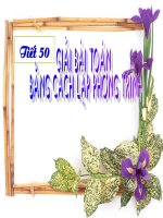 Gián án TIET 50: GIAI BAI TOAN BANG CACH LAP PT