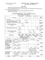 Gián án de kiem tra 1 tiet / tiet 11 hoa 9