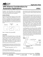 Gps Antenna Considerations For Automotive Applications