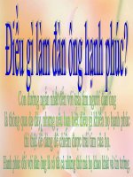 Điều gì làm đàn ông hạnh phúc?