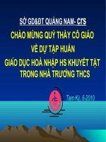 trẻ khuyết tật