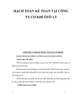 HẠCH TOÁN KẾ TOÁN TẠI CÔNG TY CƠ KHÍ ÔTÔ 1