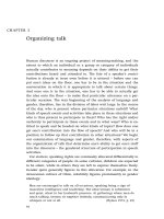 Organizing talk