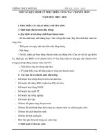 Bài giảng quy dinh chuyen mon THCS