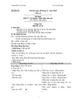 Giáo án lớp 1 tuần 17(10-11)