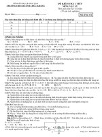 đề kiểm vtra vật lý 11 cb