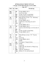 Gián án GIÁO ÁN TUẦN 28-CKTKN-BVMT