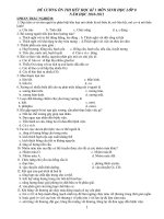 De cuong sinh 8 HKI (10-11)