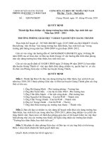 QĐ Thành lập BCĐ XD Trường học TT-HS tích cực