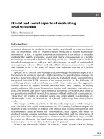 Ethical and social aspects of evaluating fetal screening