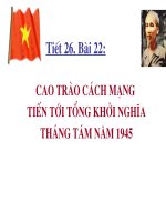 Bài soạn LS 9 - Tiet 26