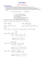 CHUYÊN ĐỀ TÍCH PHÂN MỚI RẤT HAY