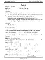 Tài liệu kiem tra hoc ki I- dap an