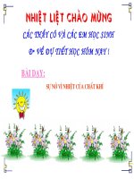 Bài giảng sự nở vì nhiệt của chất khí 1