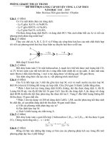 Gián án đề GVDG huyện THCS