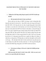 GIẢI PHÁP NHẰM TĂNG CƯỜNG QUẢN LÝ CHI NSNN CHO GIÁO DỤC ĐẠI HỌC