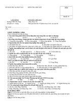 Đề thi HK II ( 2009 - 2010)