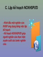 Bài giảng LẬP KẾ HOẠCH NGHIÊN CỨU