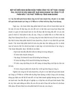 MỘT SỐ KIẾN NGHỊ NHẰM HOÀN THIỆN CÔNG TÁC KẾ TOÁN  DOANH THU CHI PHÍ VÀ XÁC ĐỊNH KẾT QUẢ KINH DOANH TẠI CÔNG TY CỔ PHẦN ĐẦU TƯ VÀ PHÁT TRIỂN HẠ TẦNG NAM QUANG