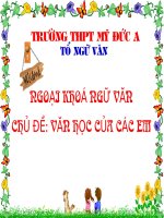NGOẠI KHÓA VĂN