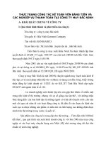 THỰC TRẠNG CÔNG TÁC KẾ TOÁN VỐN BẰNG TIỀN VÀ CÁC NGHIỆP VỤ THANH TOÁN TẠI CÔNG TY MAY BẮC NINH