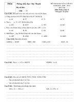 Tài liệu Đề thi học kì 1(CKTKN)- Lop 4