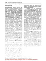 Color Atlas of Pharmacology (Part 21): Psychopharmacologicals