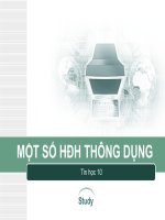 Một số HĐH thông dụng