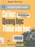 Cơ Học, Quang Học, Thiên Văn Học - Nguyễn Mạnh Súy