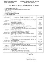 Tài liệu KÊ HOẠCH CM THÁNG 1/2011