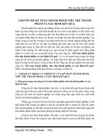 CHUYÊN ĐỀ KẾ TOÁN THÀNH PHẨM TIÊU THỤ THÀNH PHẨM VÀ XÁC ĐỊNH KẾT QUẢ