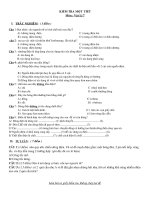 Đề KT Vật lý 7 (K2)