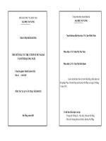 Thu hút đầu tư trực tiếp nước ngoài vào tỉnh quảng ngãi 