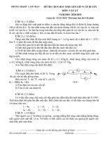 Đề + đáp án môn lý năm 2010