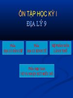 Ôn tập Địa lý 9 HKI