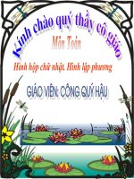 Bài giảng hinh hop chu nhat hinh lap phuong