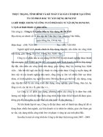 THỰC TRẠNG, TÌNH HÌNH VÀ KẾ TOÁN TÀI SẢN CỐ ĐỊNH TẠI CÔNG TY CỔ PHẦN ĐẦU TƯ XÂY DỰNG DUNGTST
